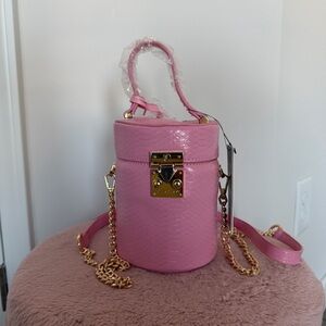 Tote & Carry Pink Mini Barrel Purse